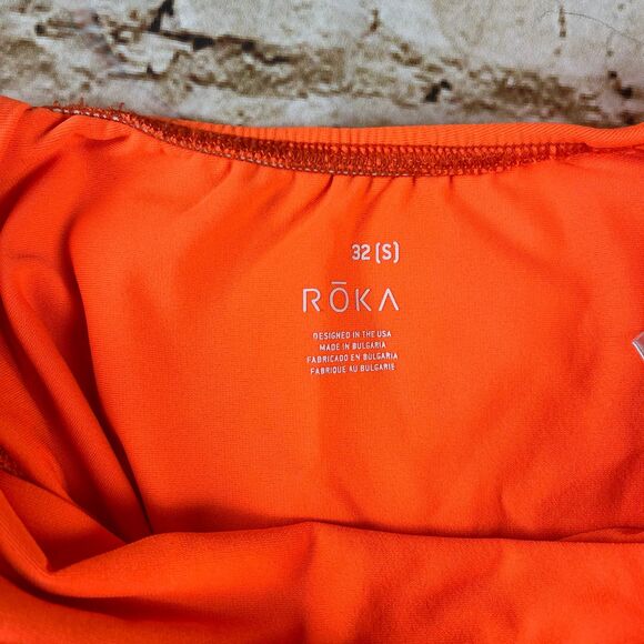 ROKA Orange and Black Competition Swimsuit sz S 32 - Picture 4 of 4